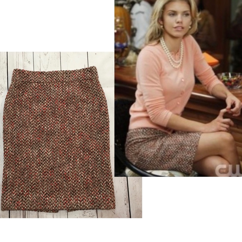 J. Crew Classic Tweed Pencil Skirt Size 4